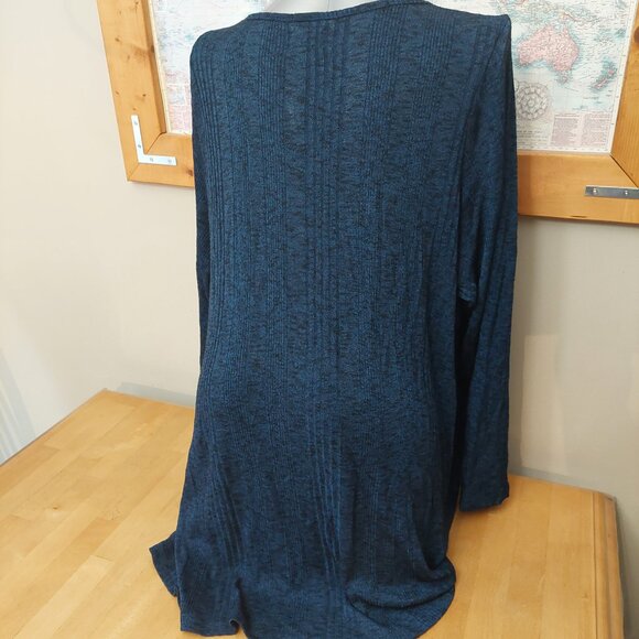 Pennington's Women's DC Jeans Long Sleeve V Neck Tunic Top front pockets Size 3X - Picture 5 of 11